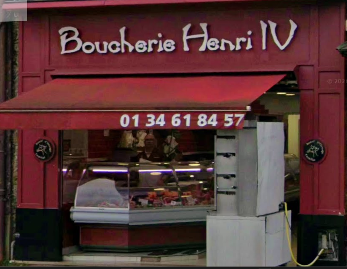 Devanture de la Boucherie Henri IV